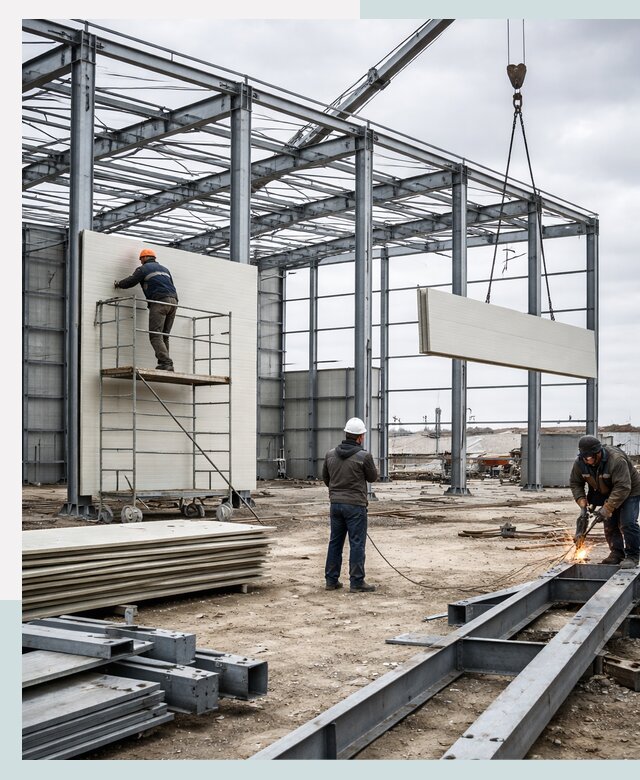 Быстровозводимые производственные здания под ключ в Морозовске